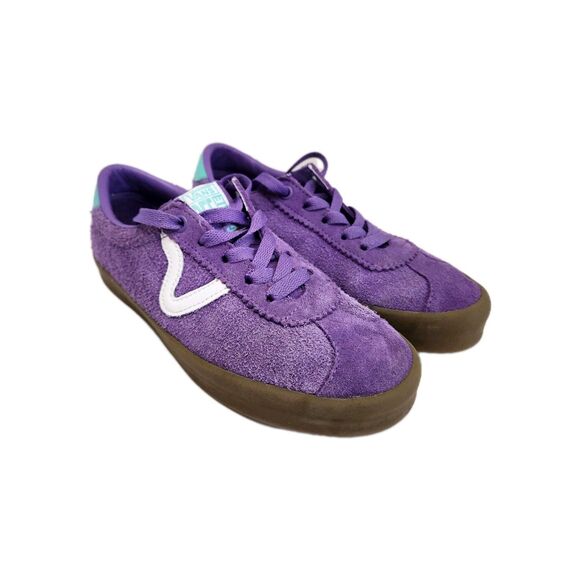 Vans Old Skool Shoes Unisex Men‎ 5 Women 6.5 Purple Suede Skate Sneakers - Picture 1 of 10